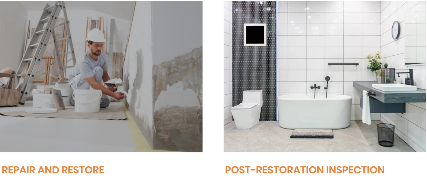 Before and after restoration